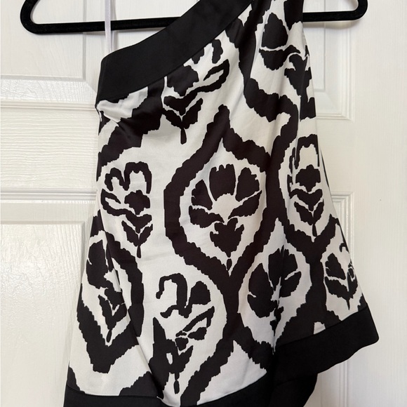 WHBM One Shoulder Satin Blouse - Picture 5 of 5